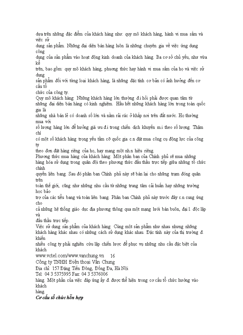 image for page Chiến lược và cơ cấu tổ chức lực lượng bán hàng công ty