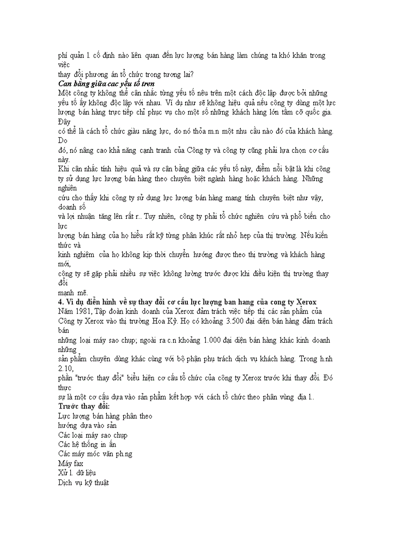 image for page Chiến lược và cơ cấu tổ chức lực lượng bán hàng công ty