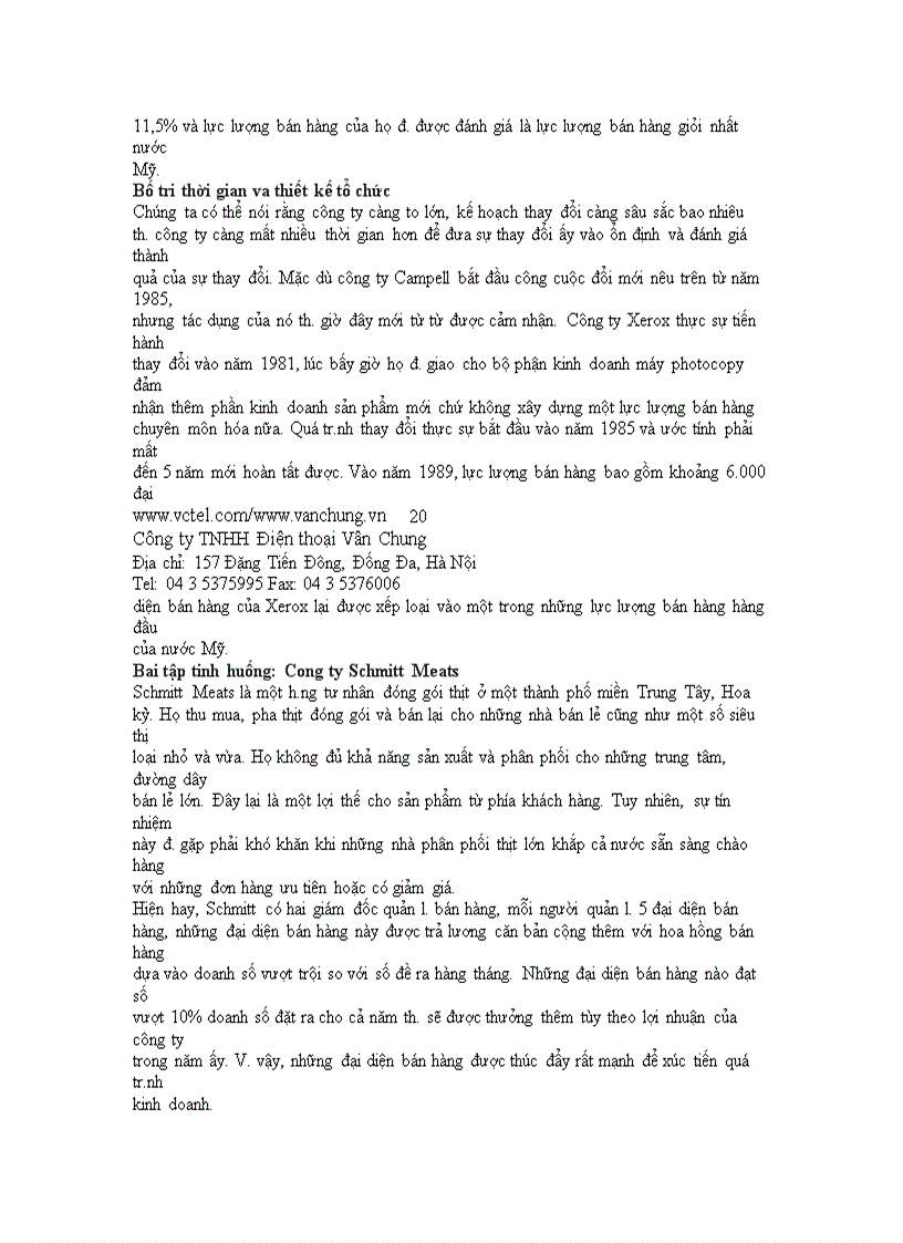 image for page Chiến lược và cơ cấu tổ chức lực lượng bán hàng công ty