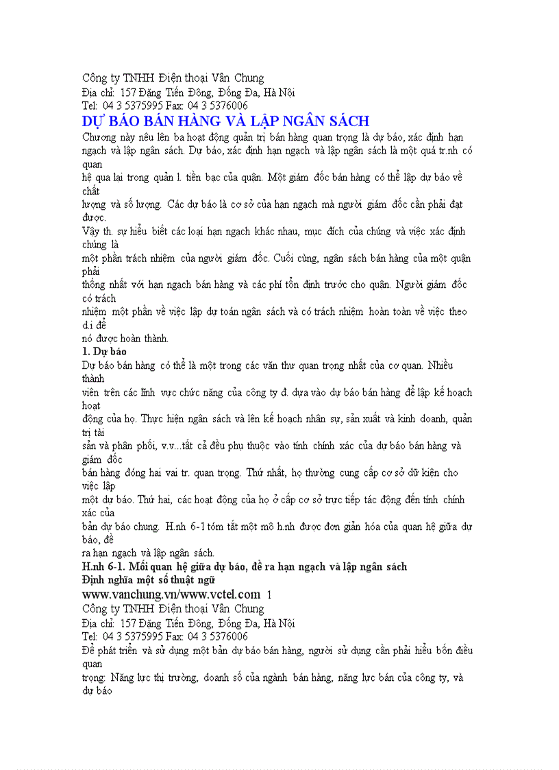 image for page Dự báo bán hàng và lập ngân sách