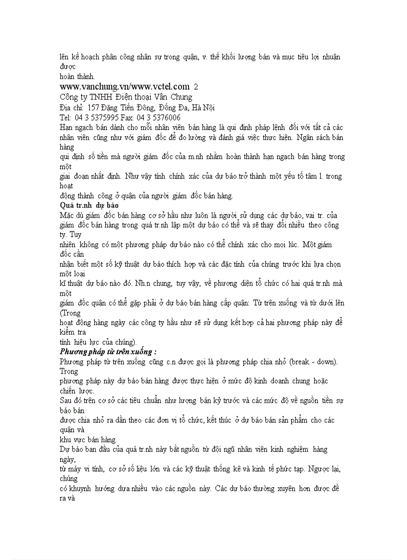 image for page Dự báo bán hàng và lập ngân sách