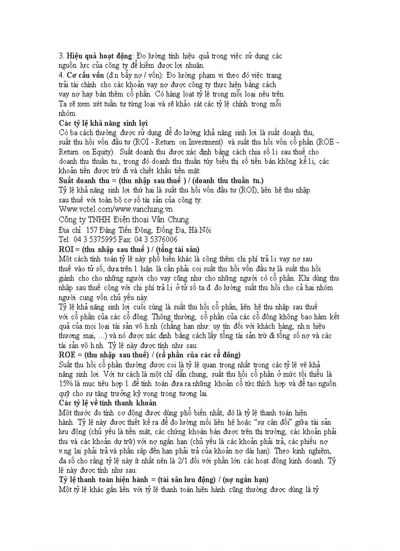 image for page Phân tích báo cáo tài chính