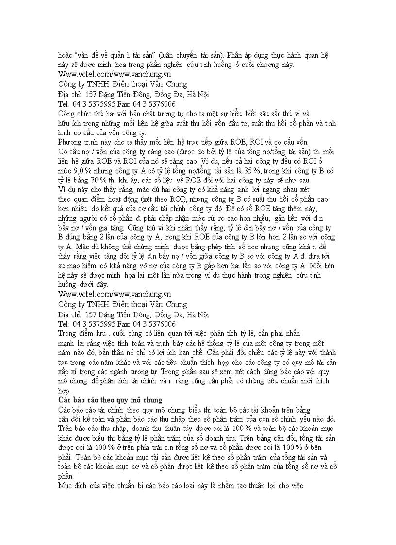 image for page Phân tích báo cáo tài chính