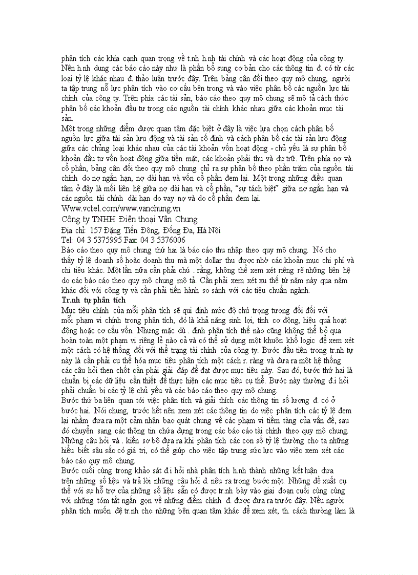 image for page Phân tích báo cáo tài chính