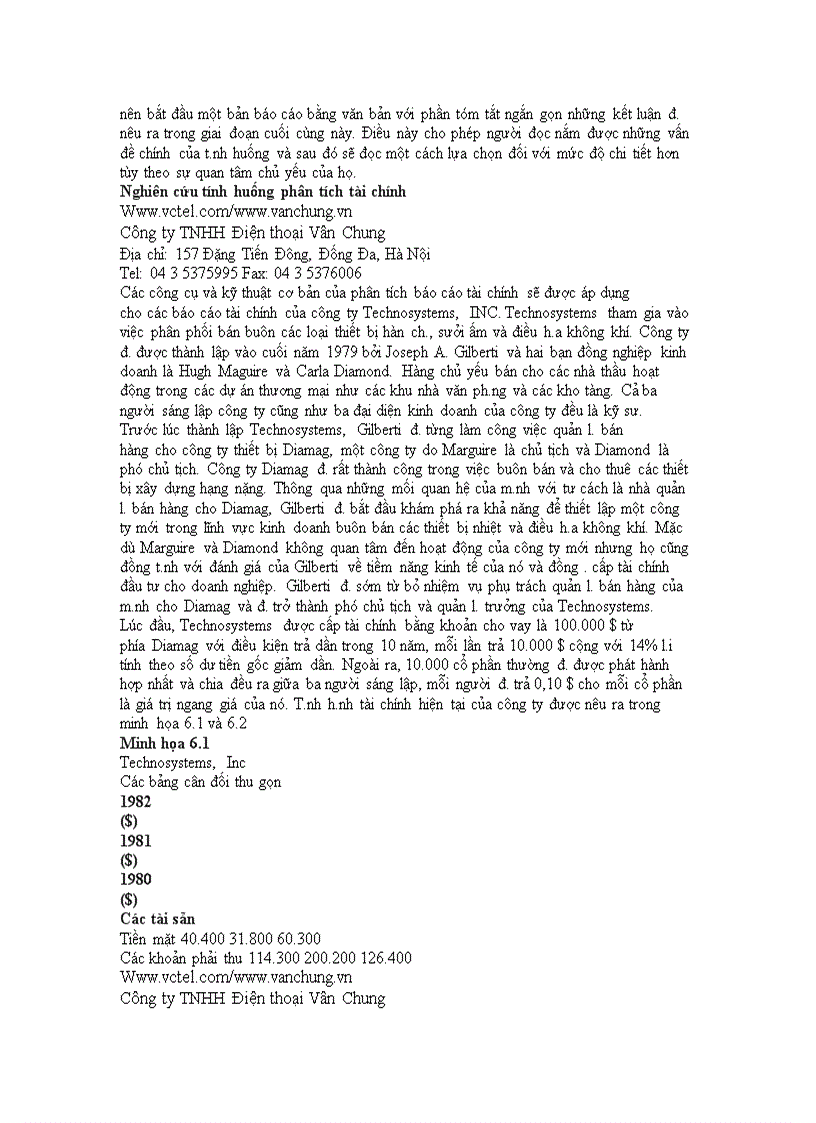 image for page Phân tích báo cáo tài chính