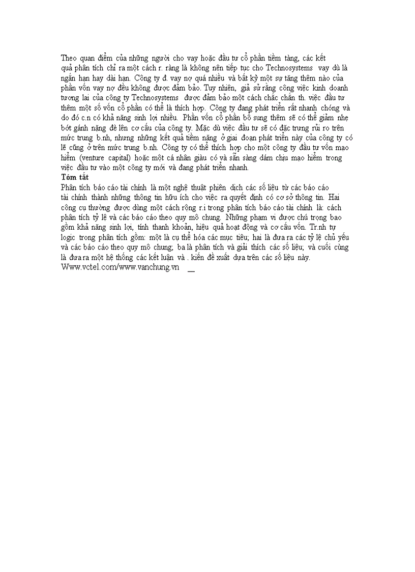image for page Phân tích báo cáo tài chính