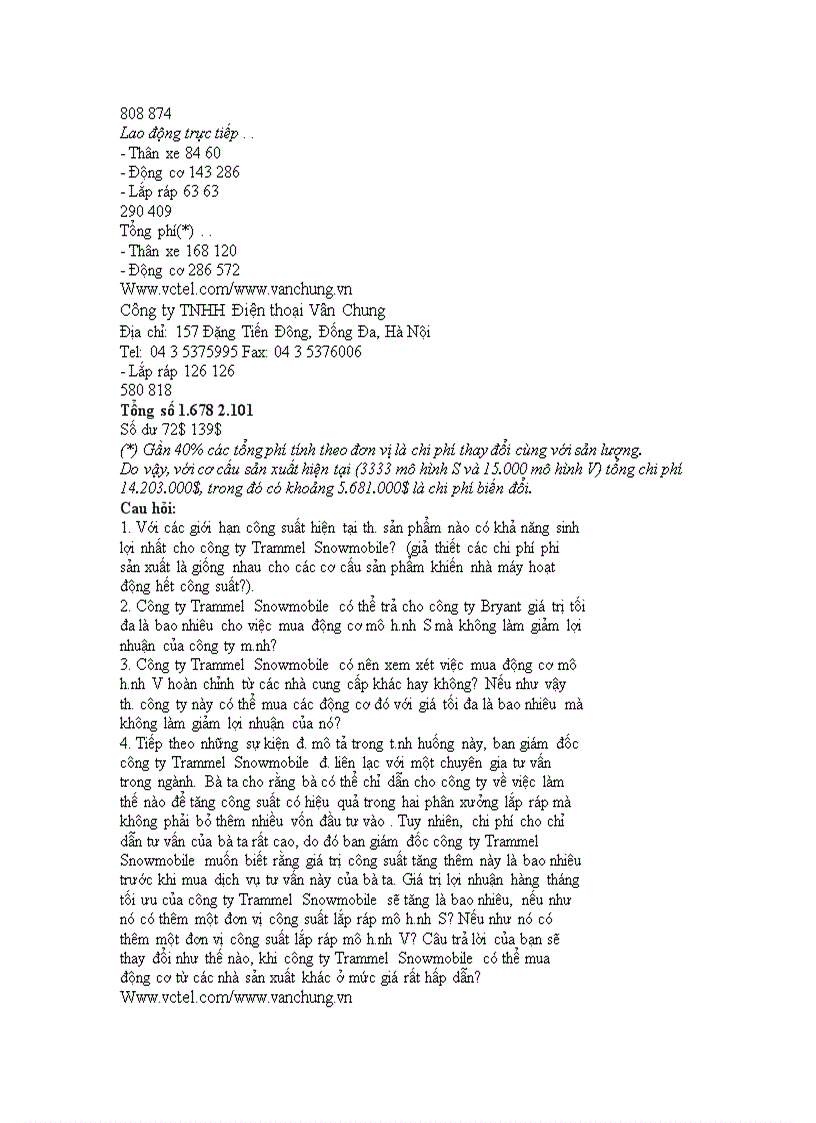 image for page Kế toán chênh lệch các quyết định ngắn hạn 1