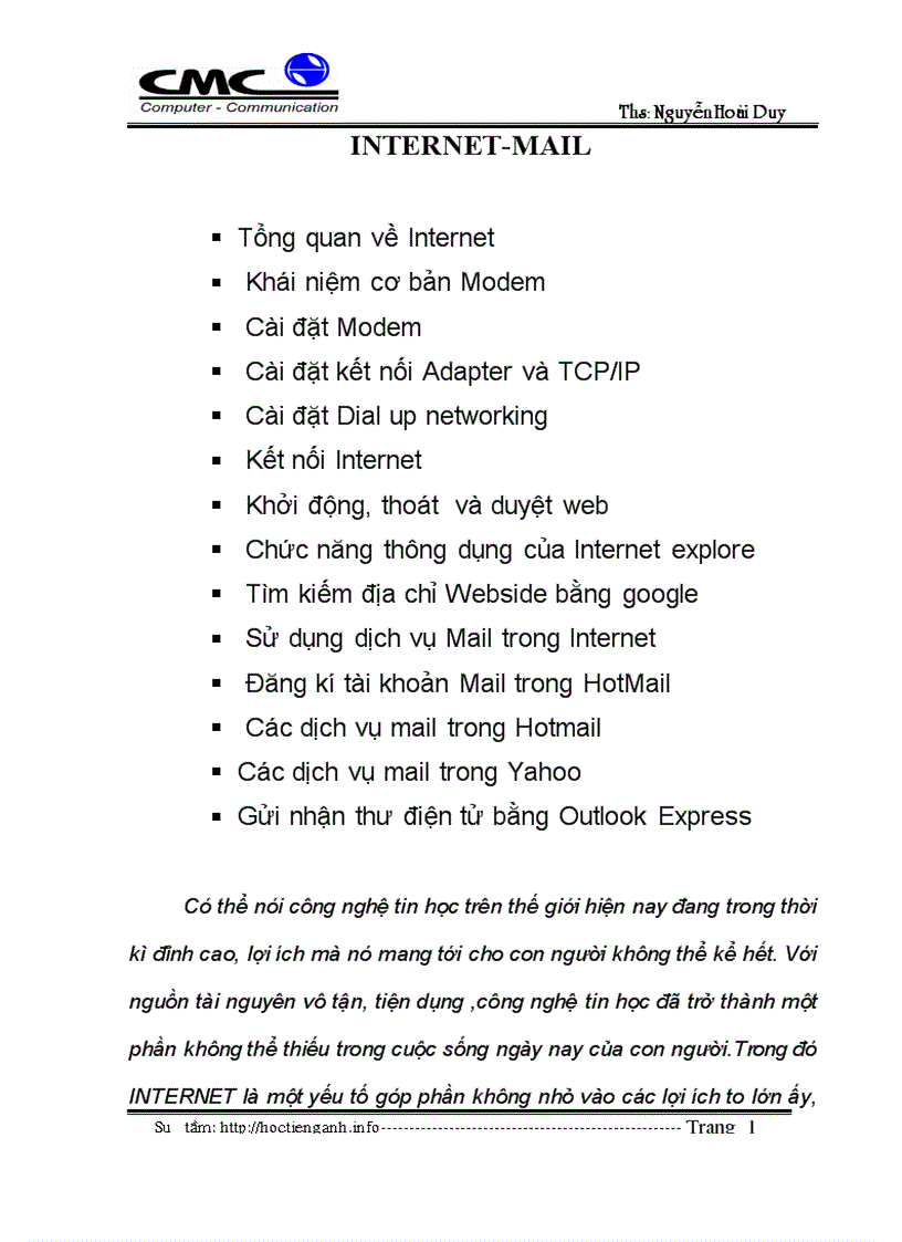 image for page Internet Mail