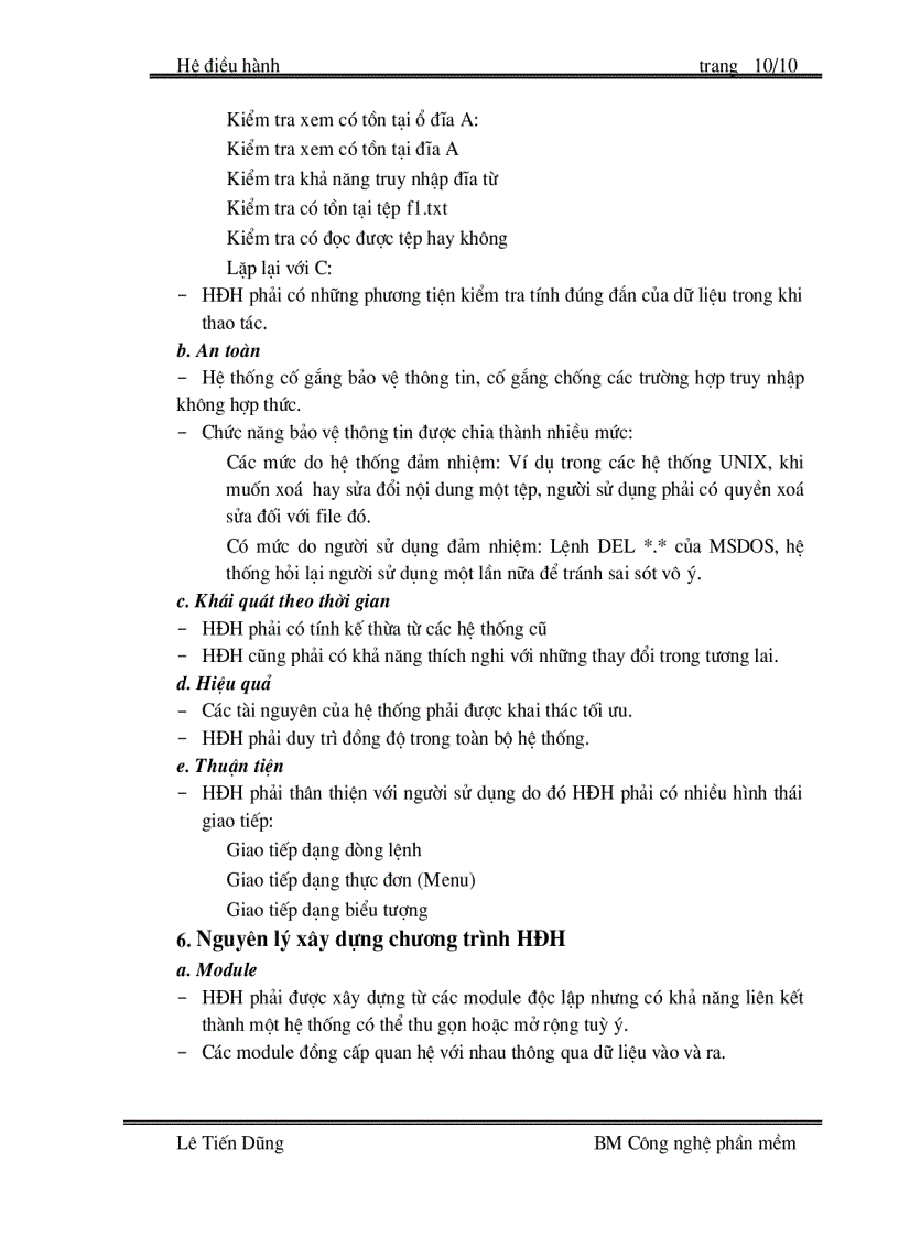 image for page Bài giảng môn Hệ Điều Hành