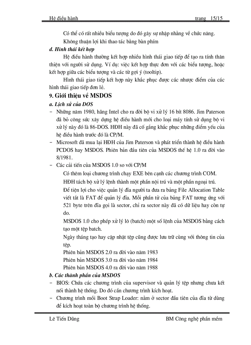 image for page Bài giảng môn Hệ Điều Hành