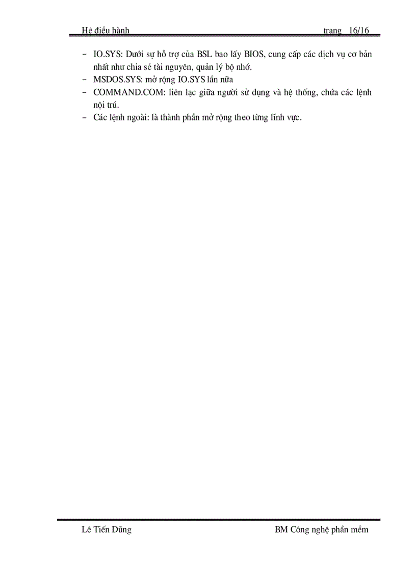 image for page Bài giảng môn Hệ Điều Hành