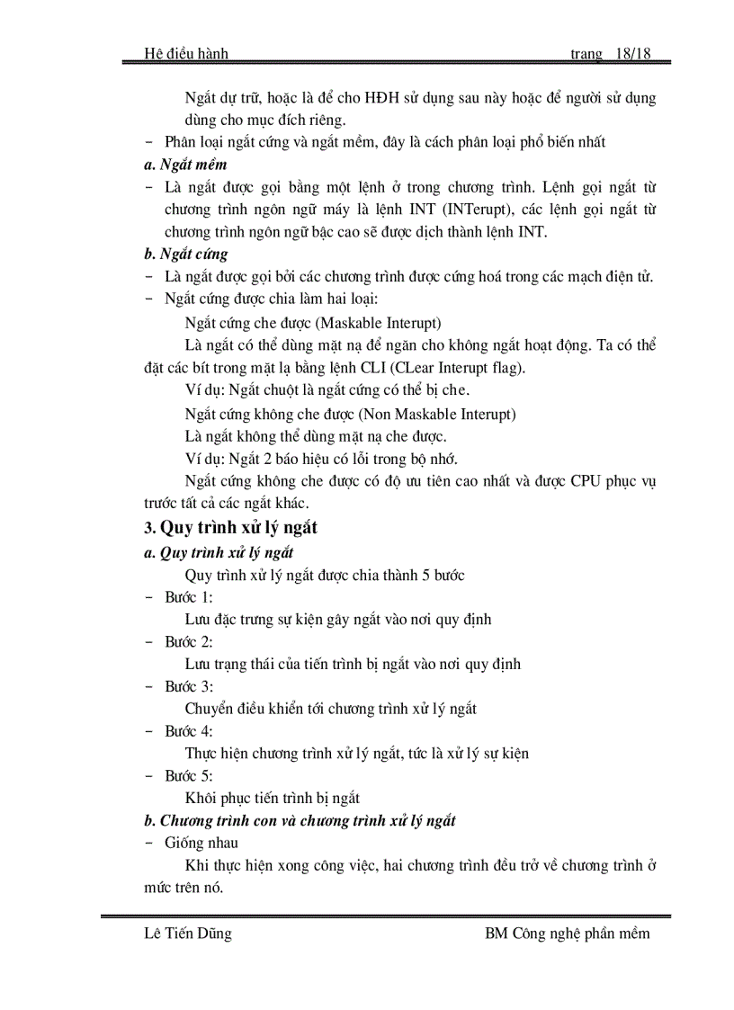 image for page Bài giảng môn Hệ Điều Hành