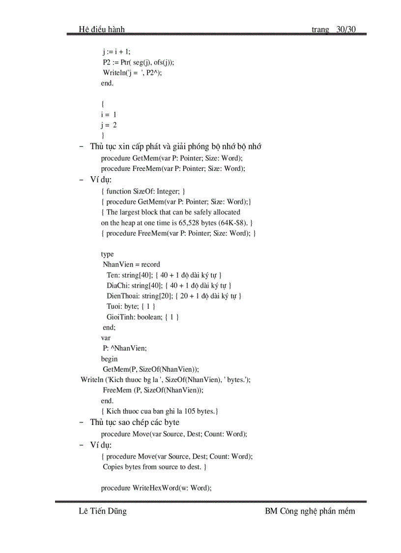 image for page Bài giảng môn Hệ Điều Hành