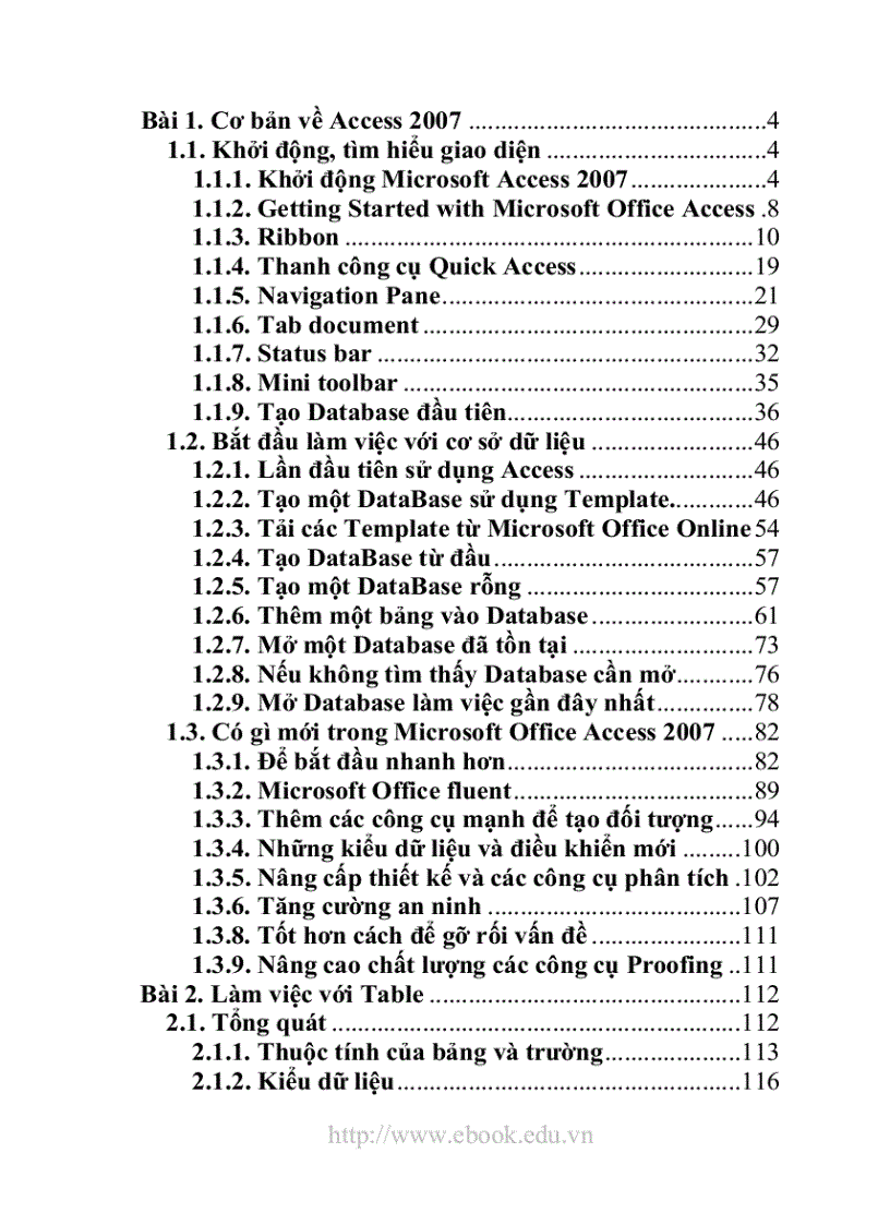 image for page Giáo trình Access 2007 dành cho các bạn mới bắt đầu học Access