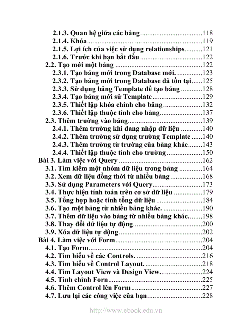 image for page Giáo trình Access 2007 dành cho các bạn mới bắt đầu học Access