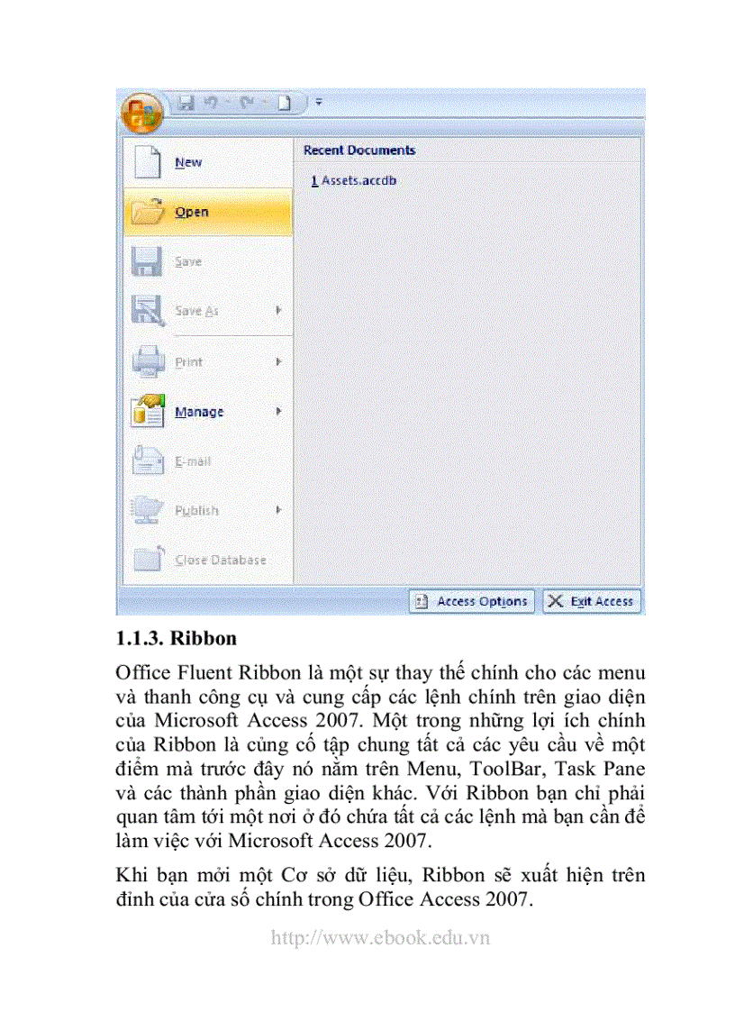image for page Giáo trình Access 2007 dành cho các bạn mới bắt đầu học Access