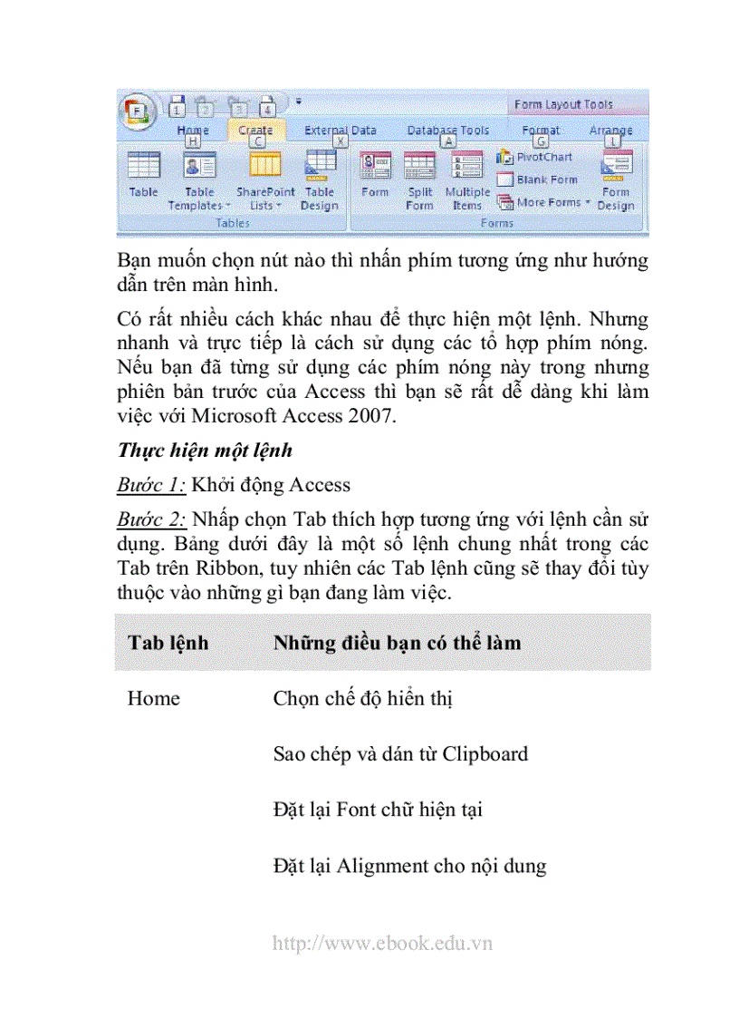 image for page Giáo trình Access 2007 dành cho các bạn mới bắt đầu học Access