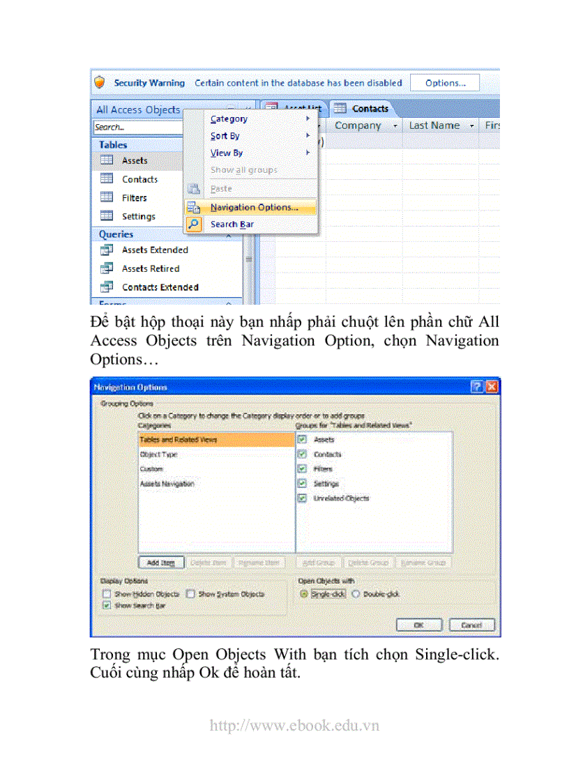 image for page Giáo trình Access 2007 dành cho các bạn mới bắt đầu học Access