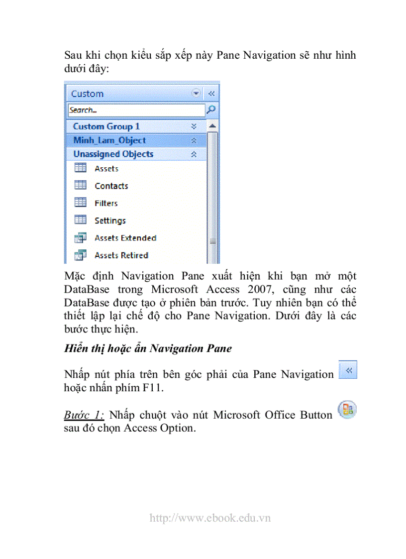 image for page Giáo trình Access 2007 dành cho các bạn mới bắt đầu học Access