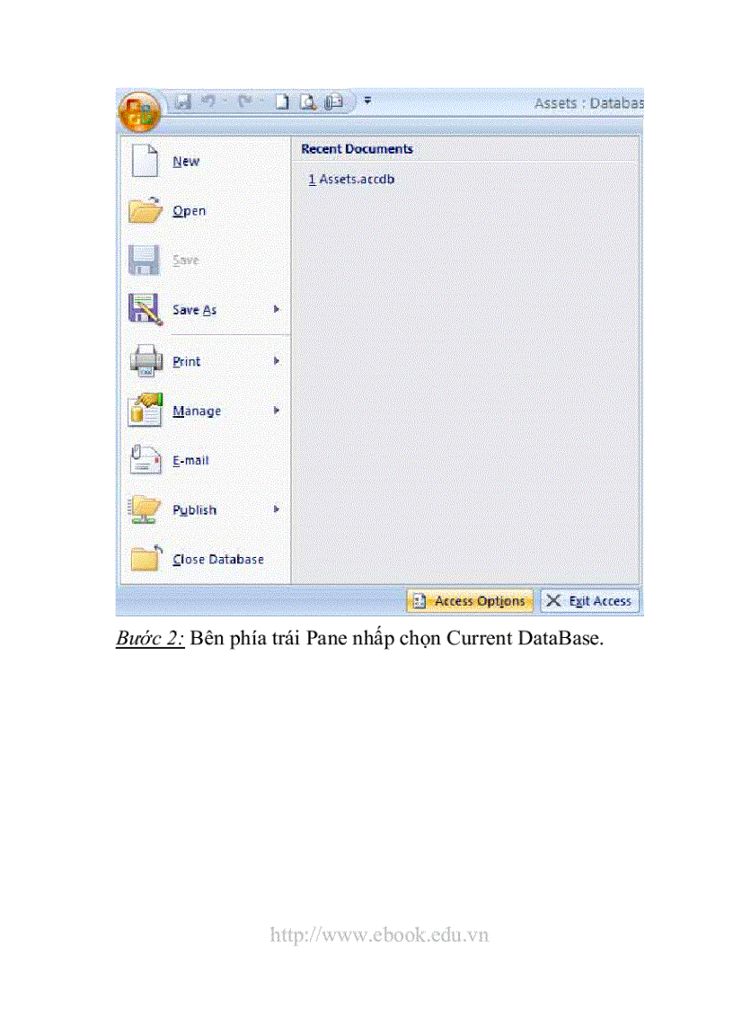 image for page Giáo trình Access 2007 dành cho các bạn mới bắt đầu học Access