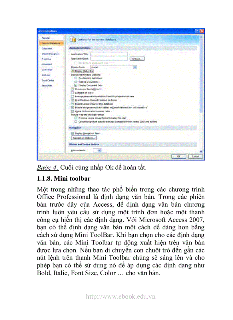 image for page Giáo trình Access 2007 dành cho các bạn mới bắt đầu học Access