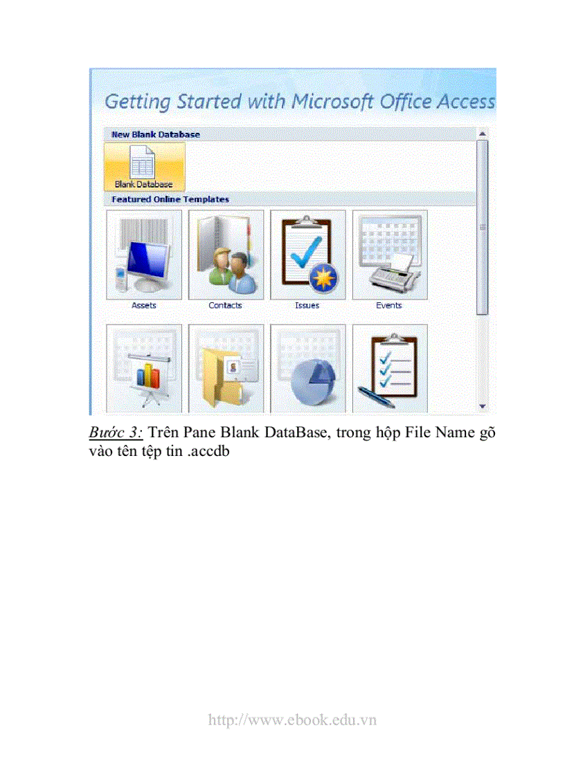 image for page Giáo trình Access 2007 dành cho các bạn mới bắt đầu học Access