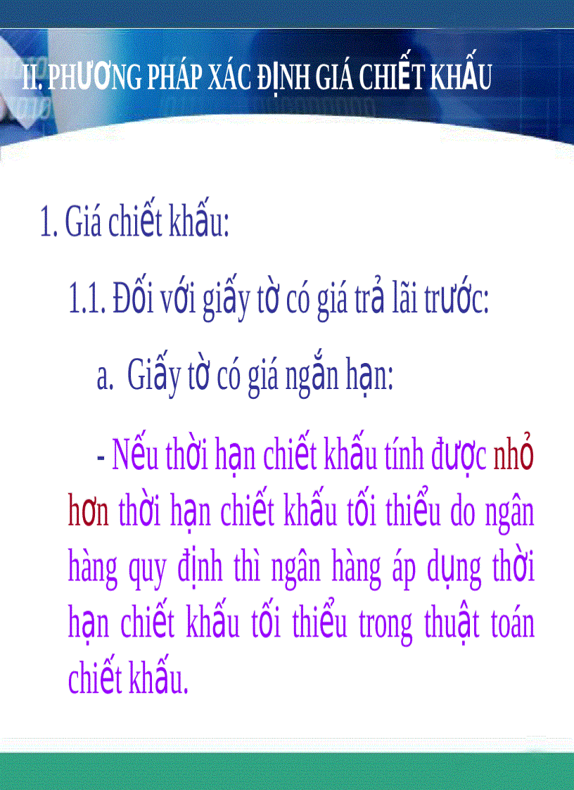 image for page Những vấn đề chung về nghiệp vụ chiết khấu