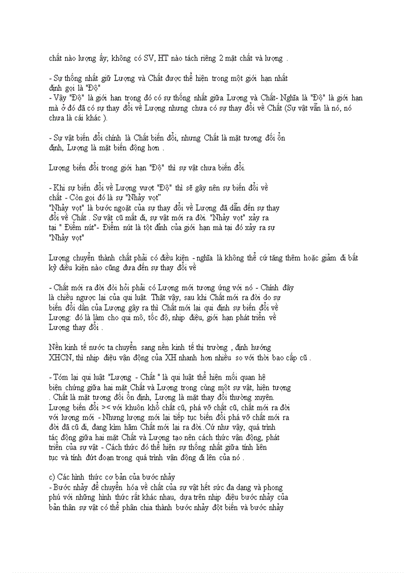 image for page Quy luật chuyển hóa từ sự thay đổi về lượng dẫn tới sự thay đổi về chất và ngược lại Lượng Chất