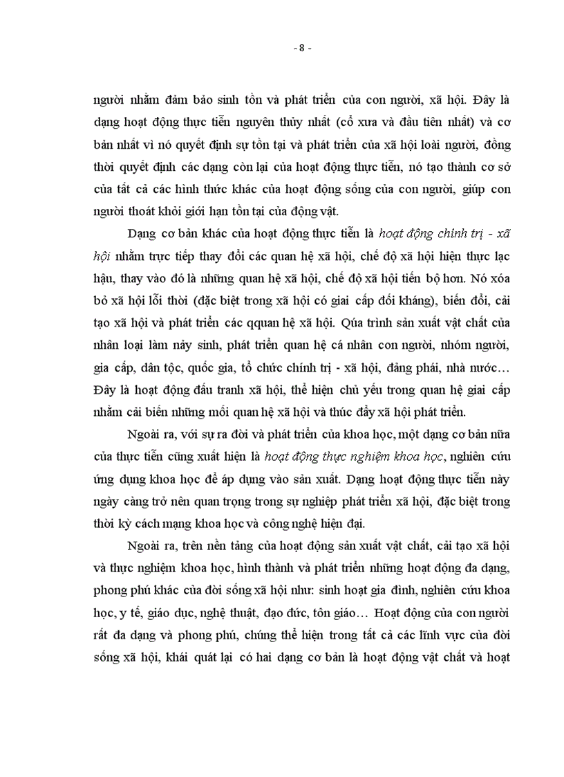 image for page Vai trò của thực tiễn đối với nhận thức