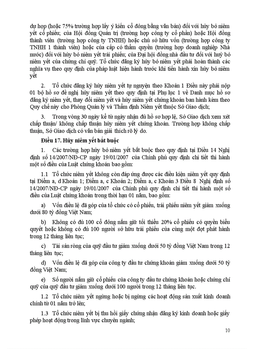 image for page Quy chế niêm yết trên sở giao dịch chứng khoán