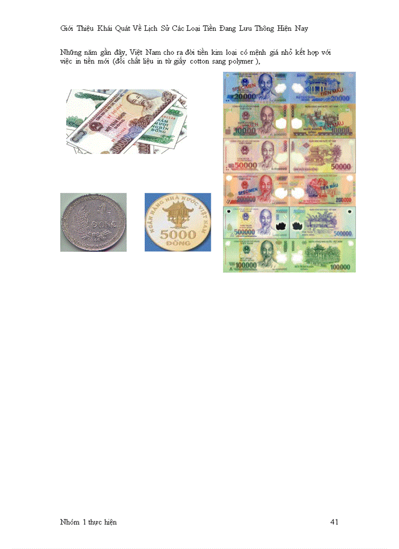 image for page Giới Thiệu khái Quát Về Lịch Sử Các Loại Tiền Đang Lưu Thông Hiện Nay