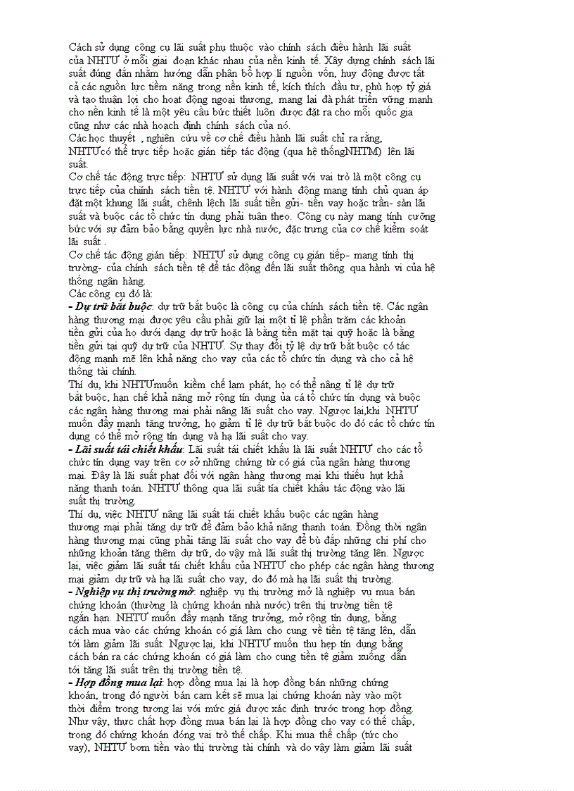 image for page Lý thuyết về lãi suất