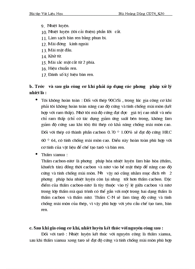 image for page Bài tập lớn một vật liệu học Taro Bàn ren