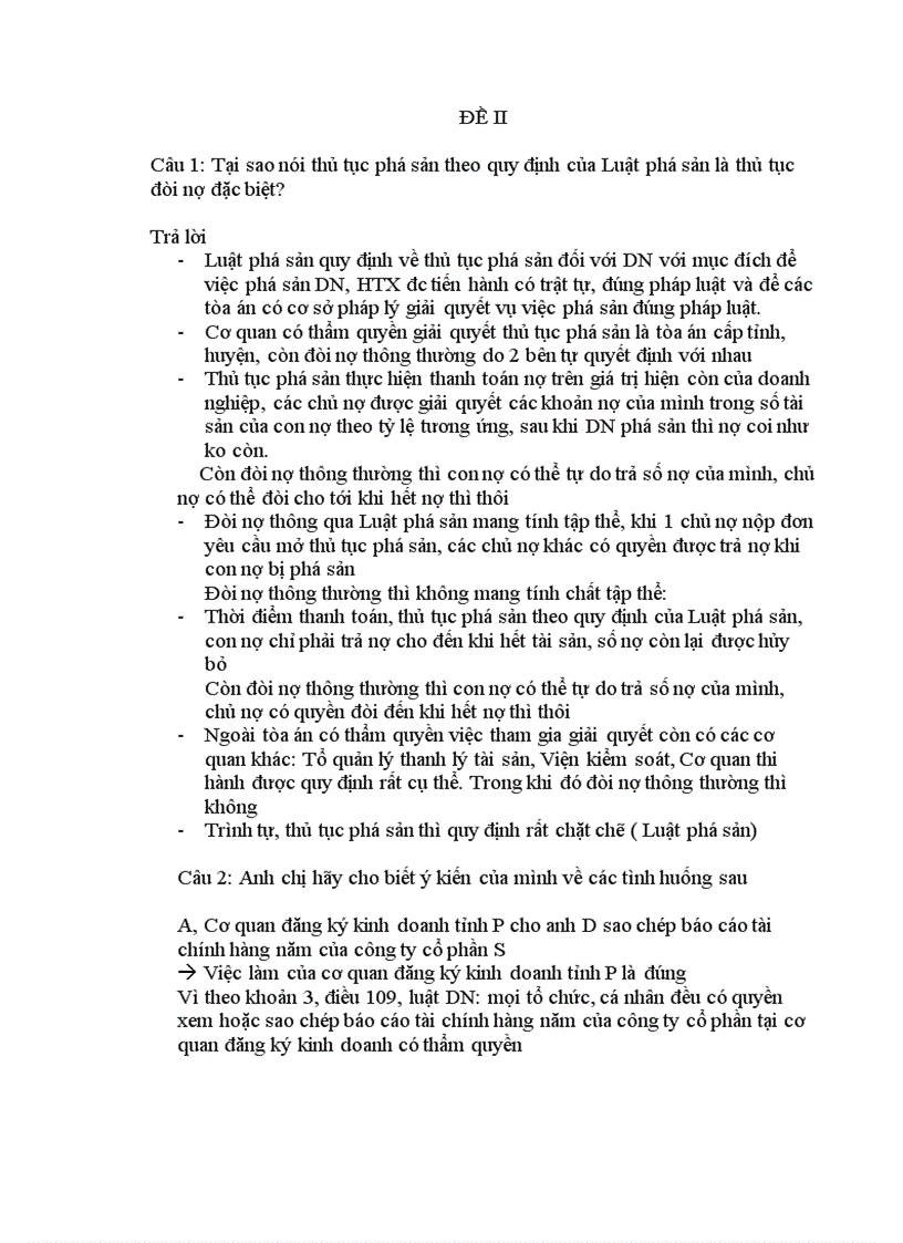 image for page Tại sao nói thủ tục phá sản theo quy định của Luật phá sản là thủ tục đòi nợ đặc biệt