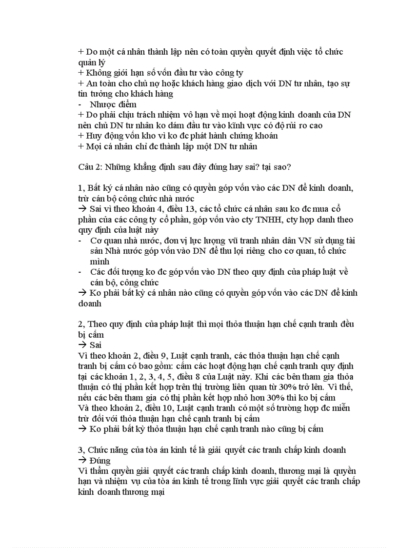 image for page Tại sao DN tư nhân ko có tư cách pháp nhân Hiểu như thế nào về trách nhiệm vô hạn của DN tư nhân Ưu điểm và hạn chế của loại hình doanh nghiệp này trong kinh doanh