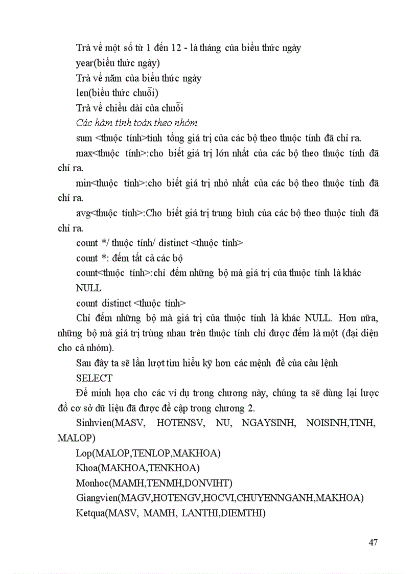 image for page Đề cương bài giảng Cơ sở dữ liệu