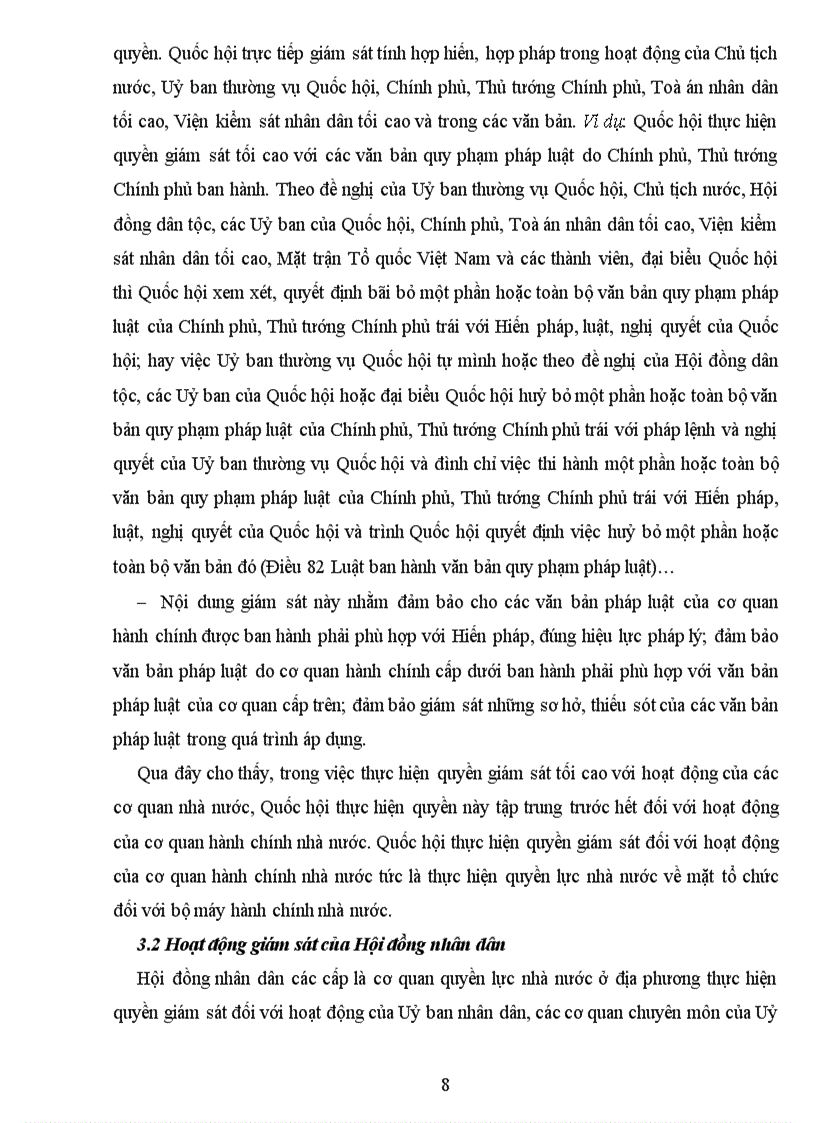 image for page Phân tích vai trò hoạt động giám sát của cơ quan quyền lực nhà nước đối với việc đảm bảo pháp chế trong quản lý hành chính nhà nước