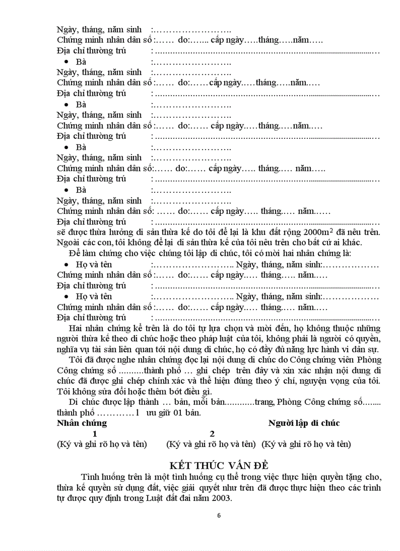 image for page BT học kỳ đất đai Ông Long có mảnh đất rộng 200m2 Năm 2004 ông Long biếu bố mẹ ông khu đất này để xây dựng nhà làm nơi thờ cúng tổ tiên