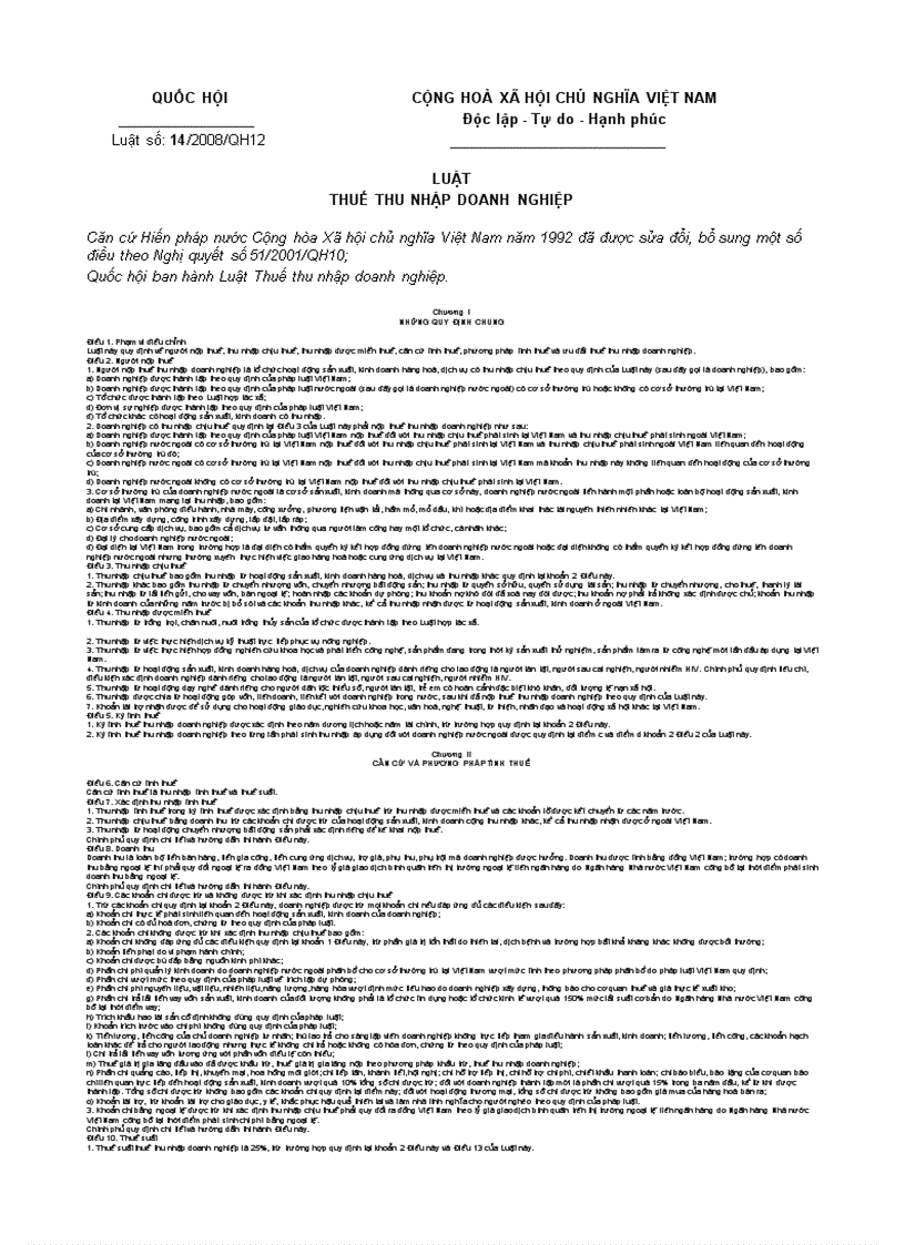 image for page Luật thuế thu nhập doanh nghiệp