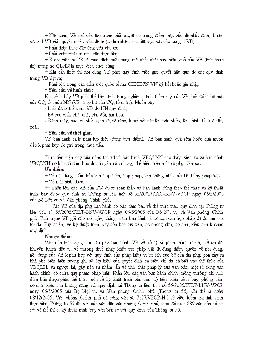 image for page Văn bản quản lý nhà nước cần đc xd và ban hành đảm bảo những yêu cầu chung nào và cho biết thực tiễn hiện nay của công tác này đã đảm bảo thực hiện các yêu cầu đó ra sao Có thể có những