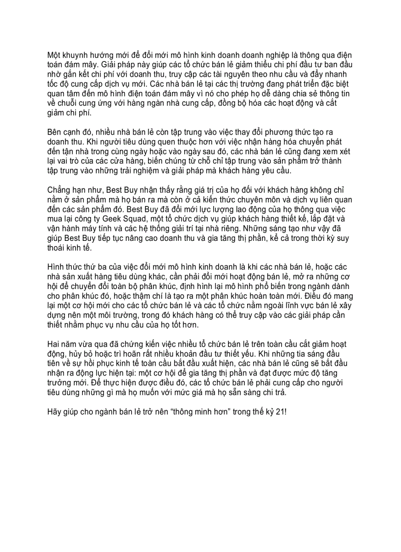 image for page Hướng tới ngành bán lẻ thông minh hơn