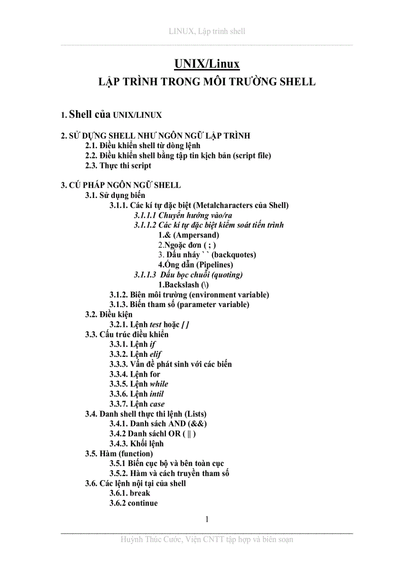 image for page Lập trình Shell Linux cho sinh viên
