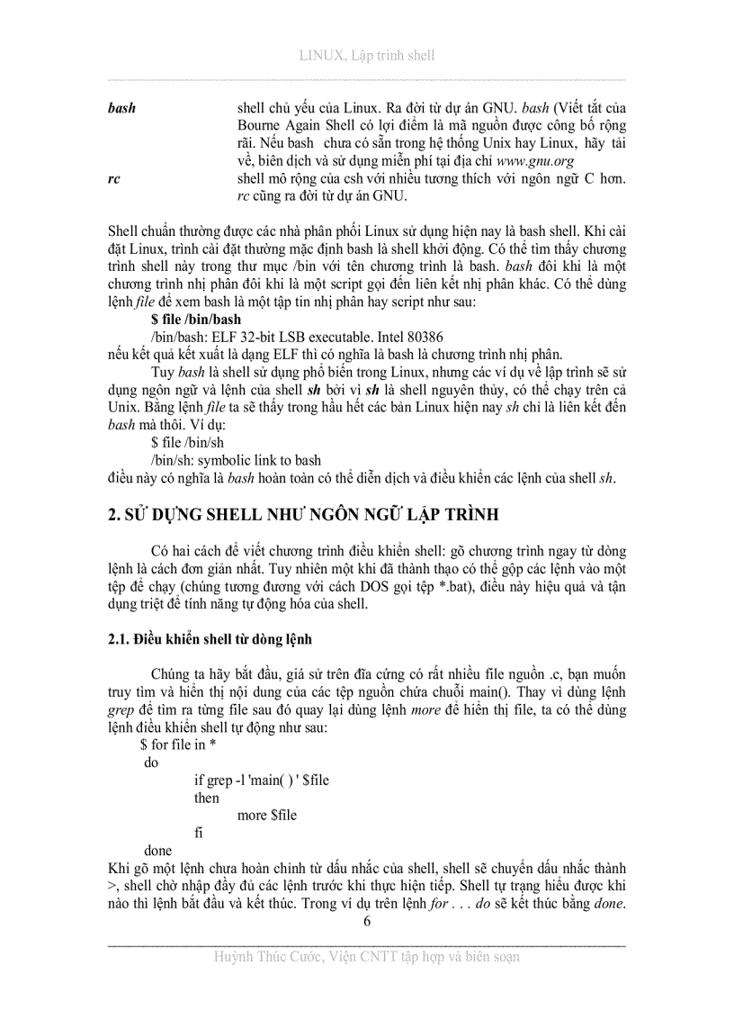 image for page Lập trình Shell Linux cho sinh viên