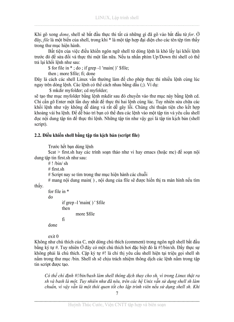 image for page Lập trình Shell Linux cho sinh viên