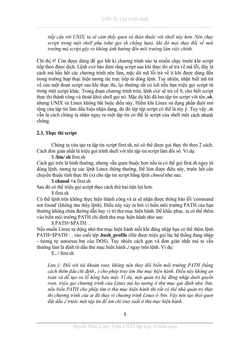 image for page Lập trình Shell Linux cho sinh viên