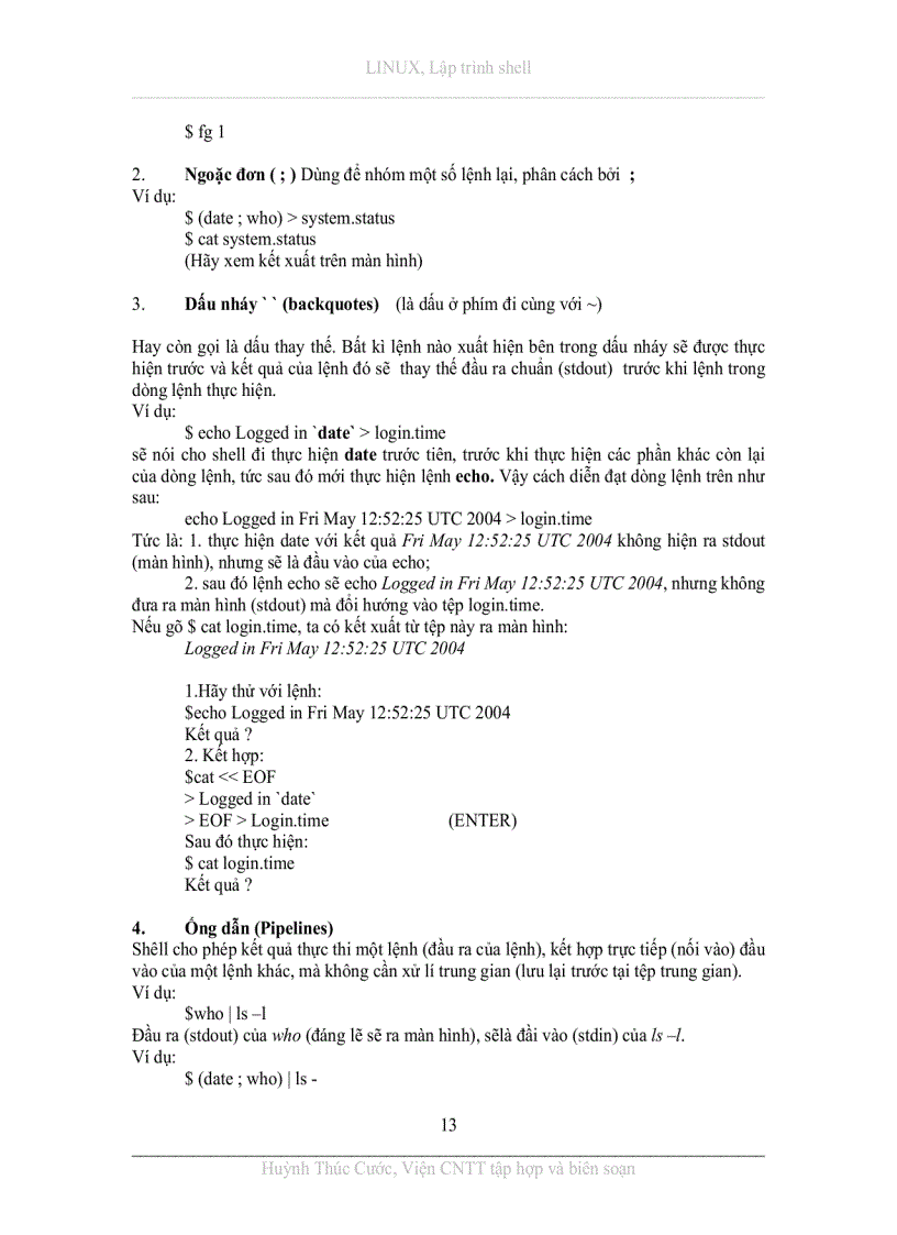 image for page Lập trình Shell Linux cho sinh viên