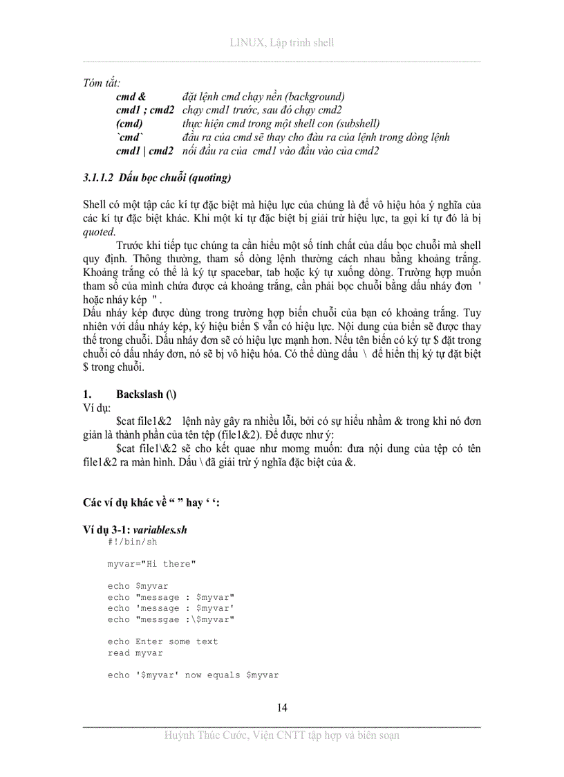 image for page Lập trình Shell Linux cho sinh viên