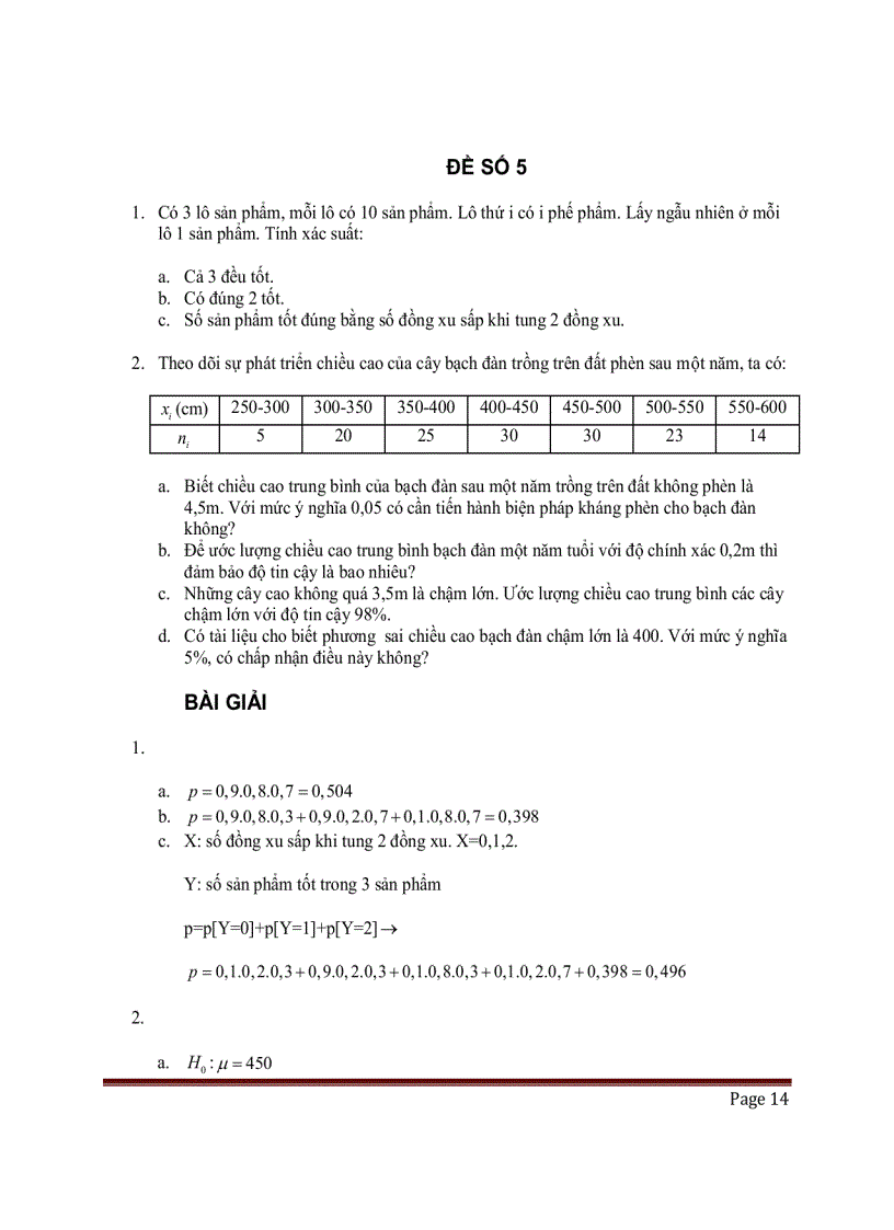 image for page Đề thi xác suất thống kê