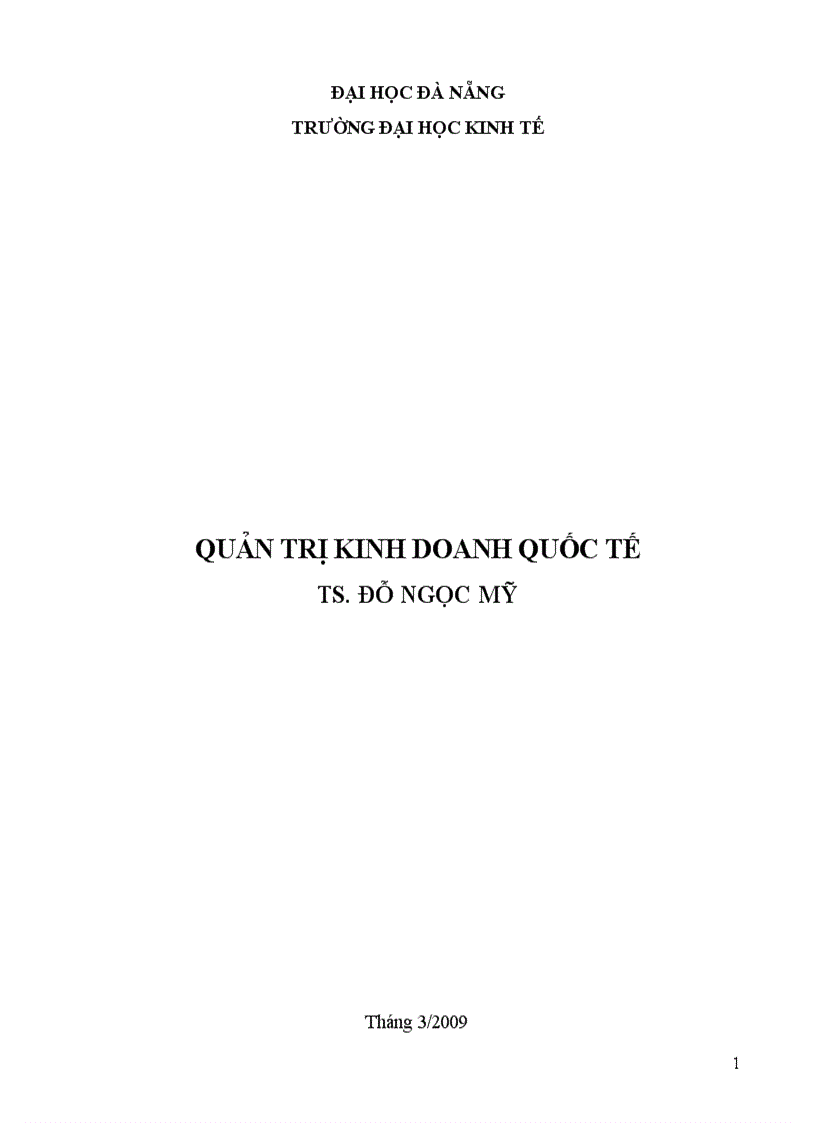 image for page Tài liệu cao học Quản trị kinh doanh quốc tế ts Đỗ Ngọc Mỹ