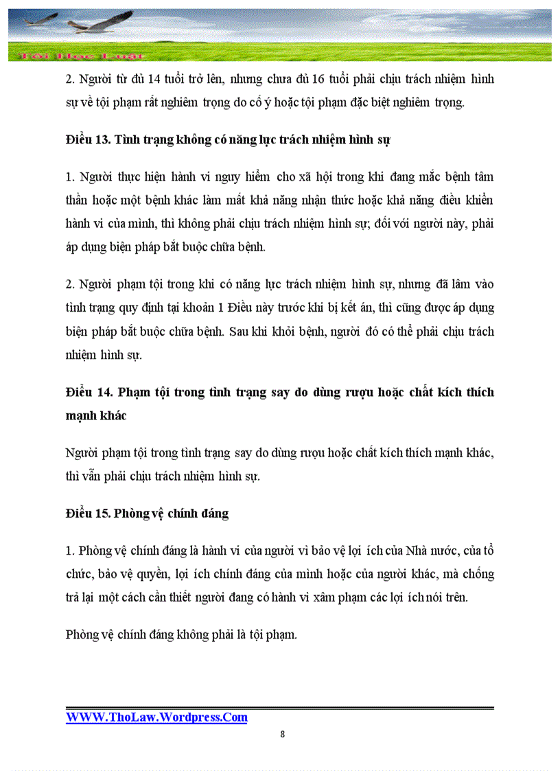 image for page Các VBPL trong Đề cương môn học Luật hình sự